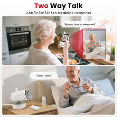 CallToU elderly monitor compact receiver offers portable viewing for caregivers on the go.