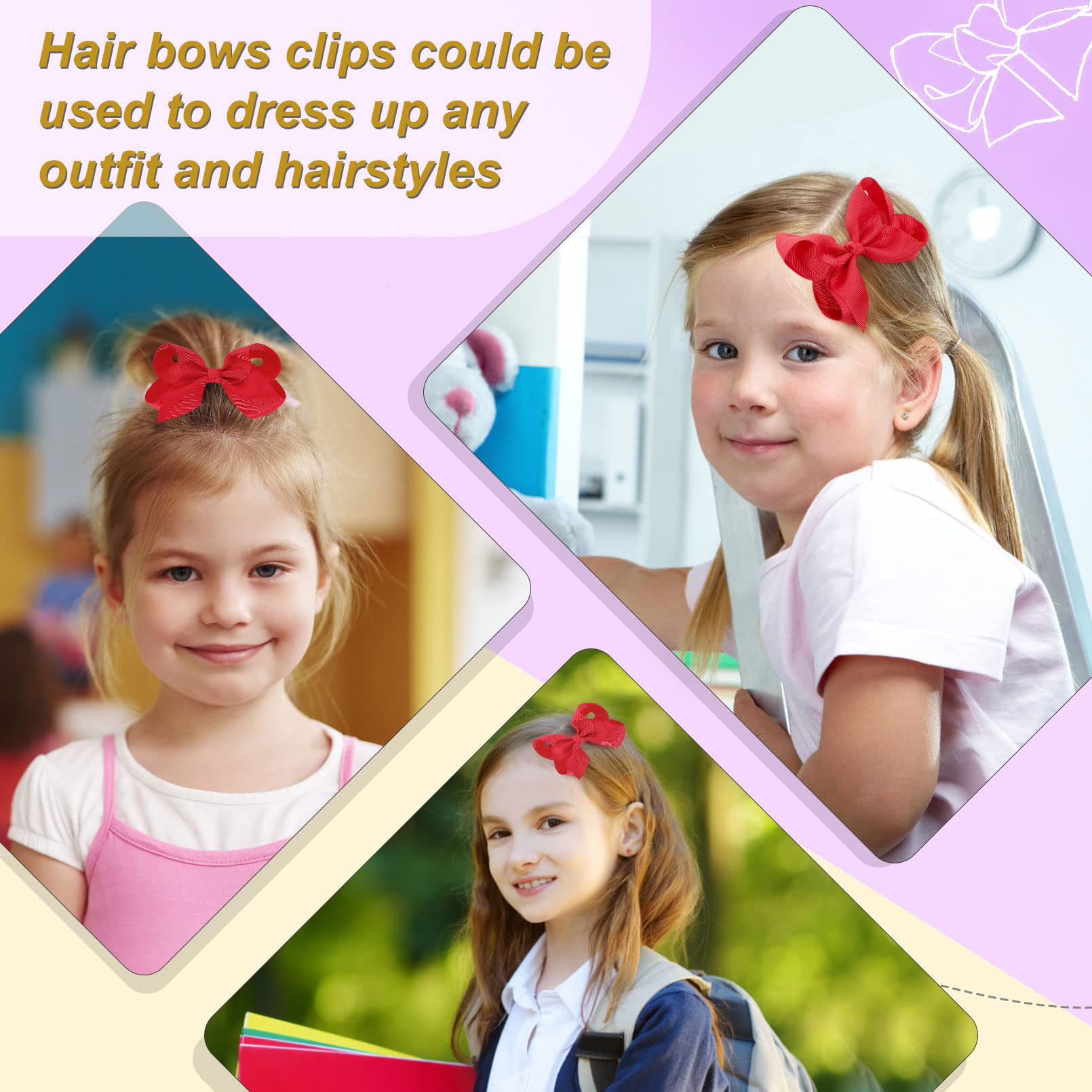 Calluace dressup ready bows pair with outfits for daily looks.