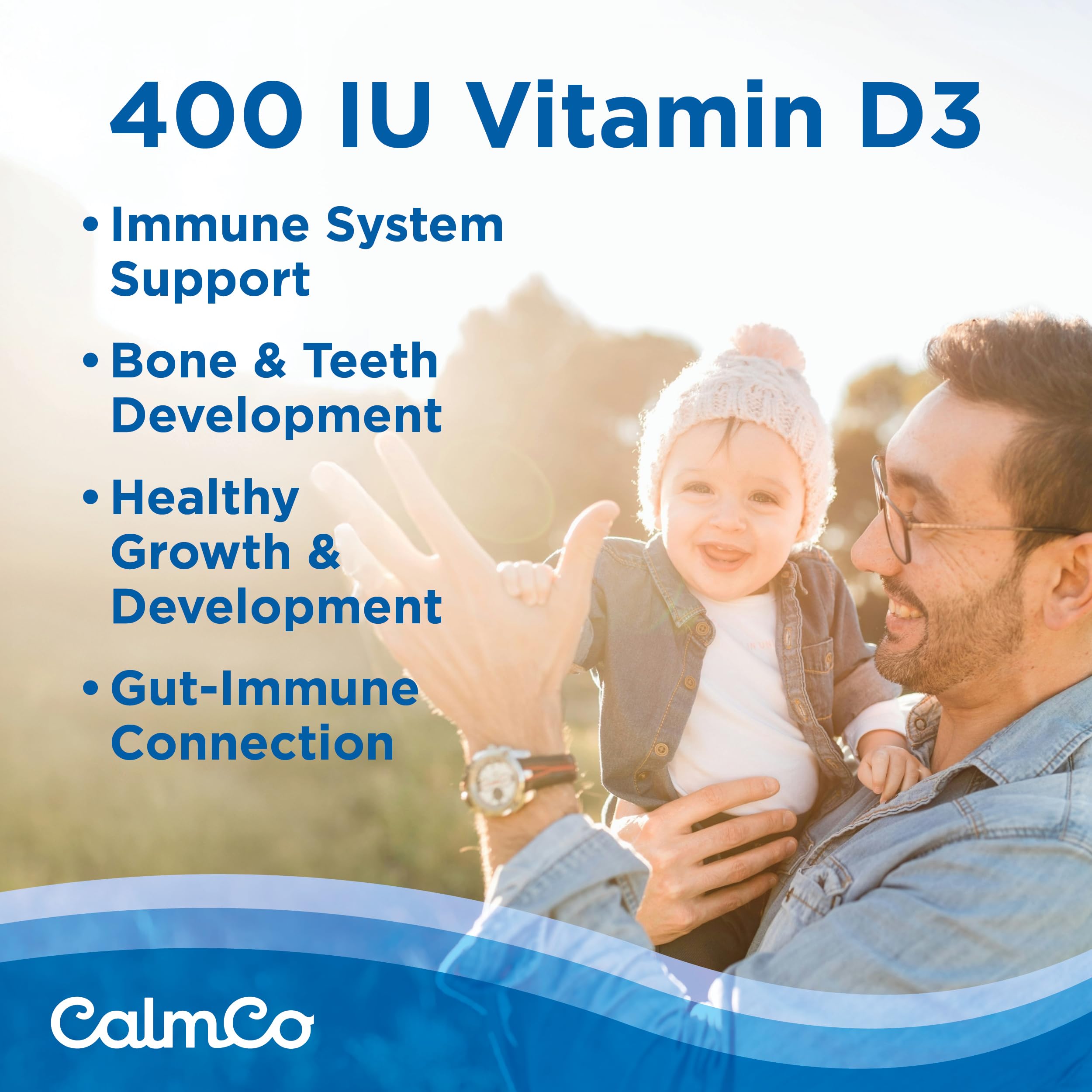 CalmCo vitamin D3 drops for babies providing essential nutrients