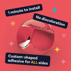 CalMyotis corner protector adhesive-strips installation demonstrates quick, secure mounting.