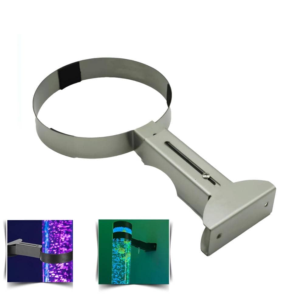 CALOVER LED sensory bubble tube wall bracket demonstrates sturdy mounting for safety.
