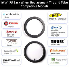 CALPALMY 2-Pack 16in bob revolution fit closeup shows compatibility