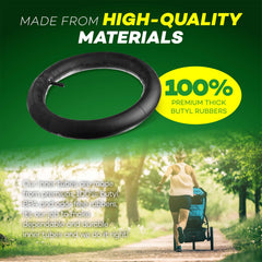 CALPALMY thick-butyl ride demo shows four-times thicker walls for comfortable stroller glides.