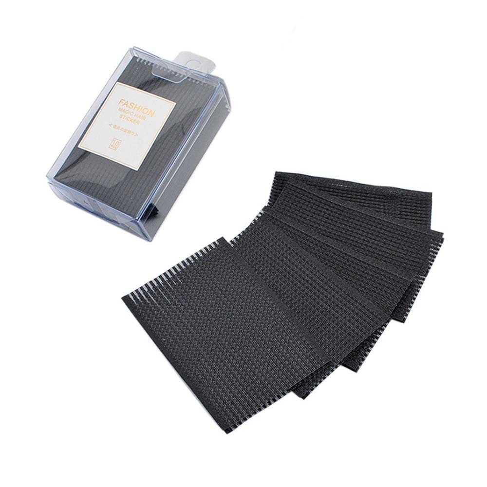 Calsgkspray square pad clip in black for secure bangs styling and quick grip.