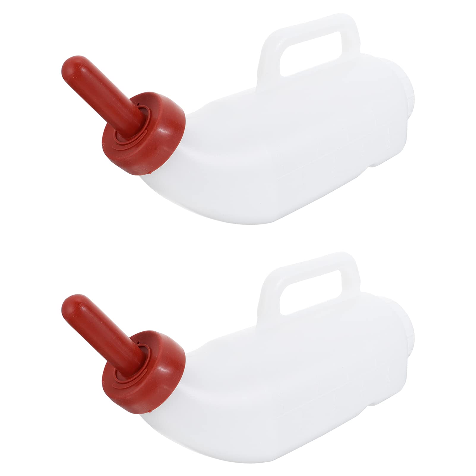 Calves Nurser Bottle with Handle and Silicone offers large 2000 ml capacity for calf feeding.