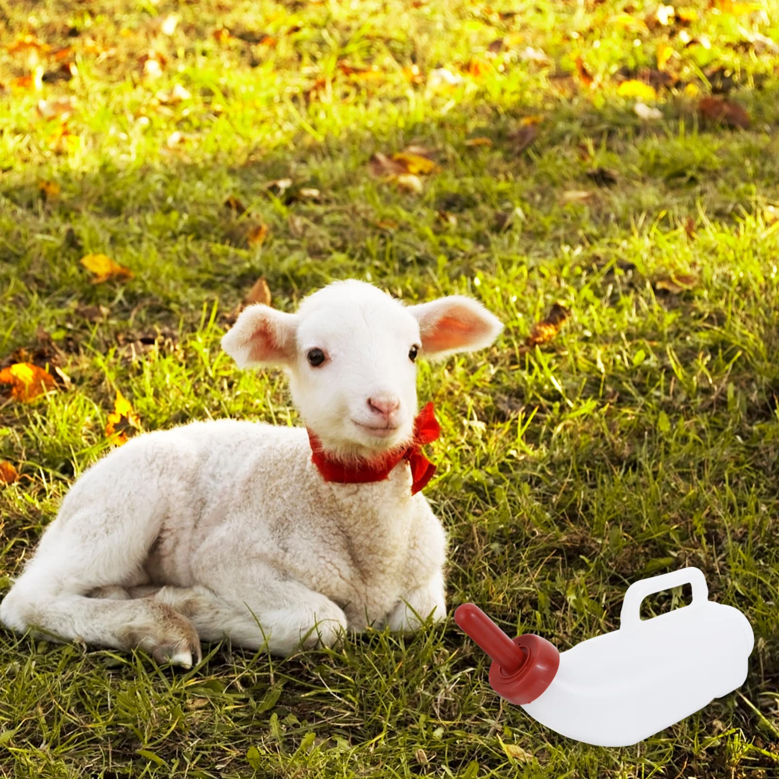 Calves Nurser Bottle with ergonomic handle improves grip during feeding sessions.