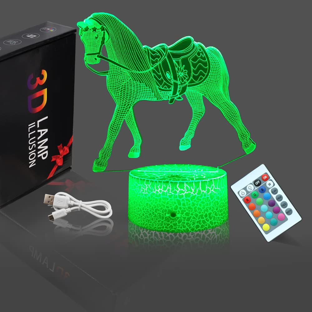 Calyla horse night light gift-packaging shot suggests ready-to-gift presentation.