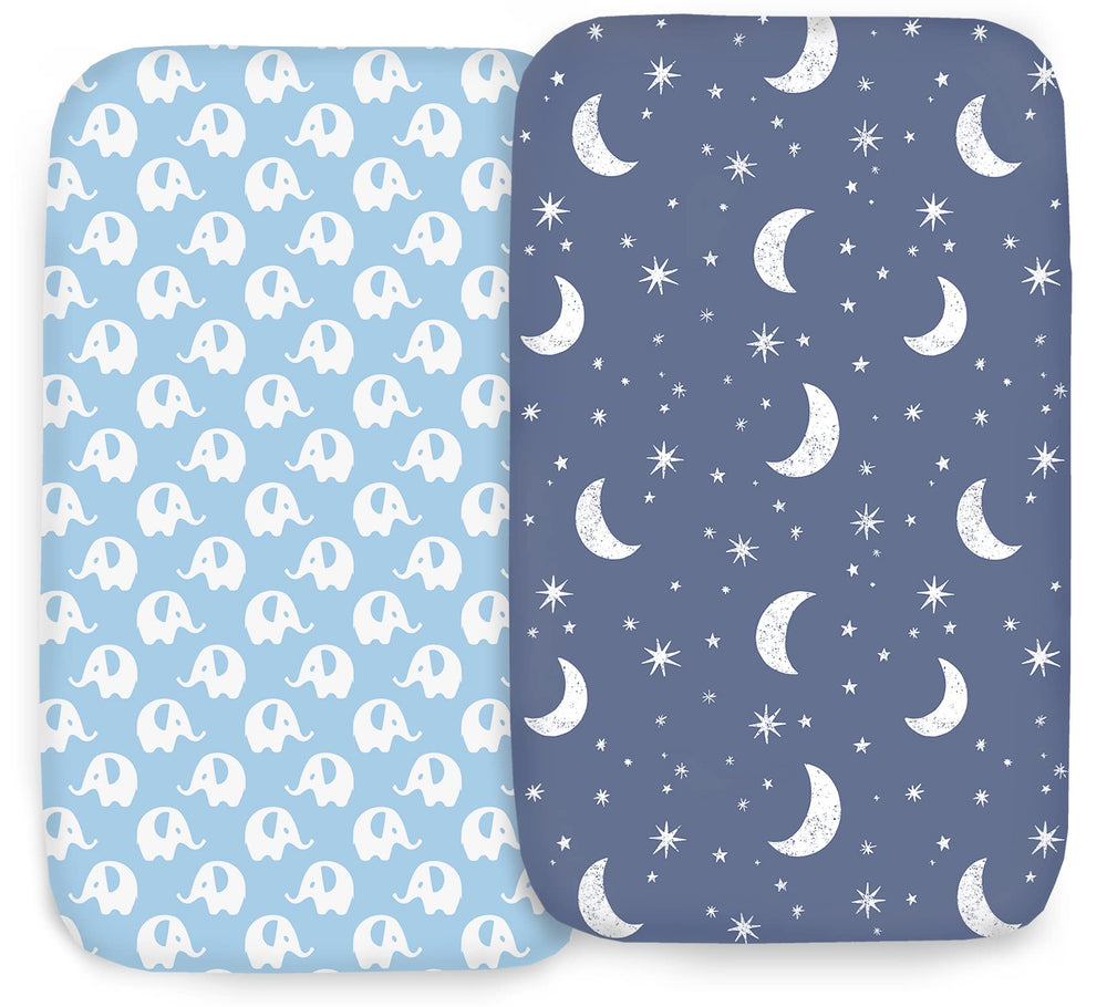 Cambria Baby bedside sleeper sheets closeup of soft organic cotton for baby comfort.