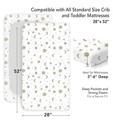 Cambria Baby deep-pocket elastic-fit demonstrates secure mattress enclosure