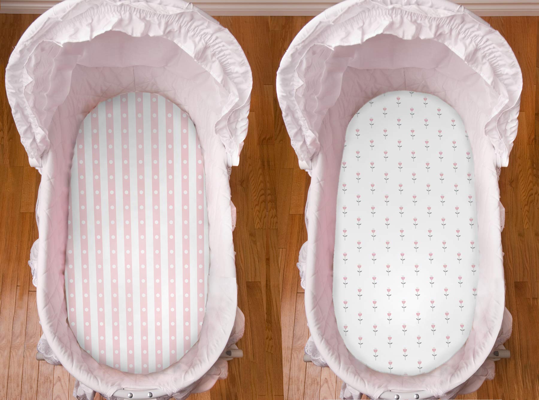 Cambria Baby durable bassinet sheets hold shape after multiple washes.