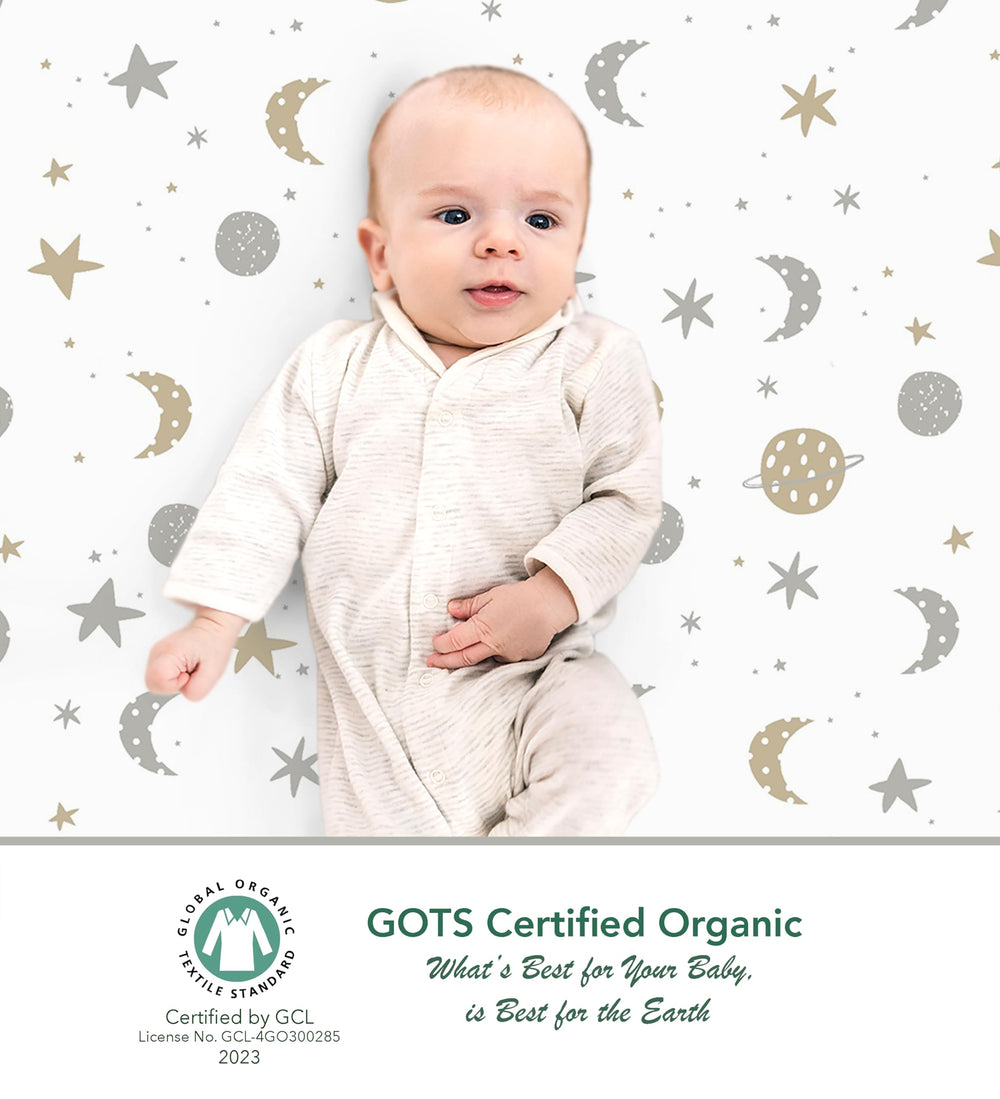 Cambria Baby GOTS-certified organic cotton keyword emphasizes safe materials