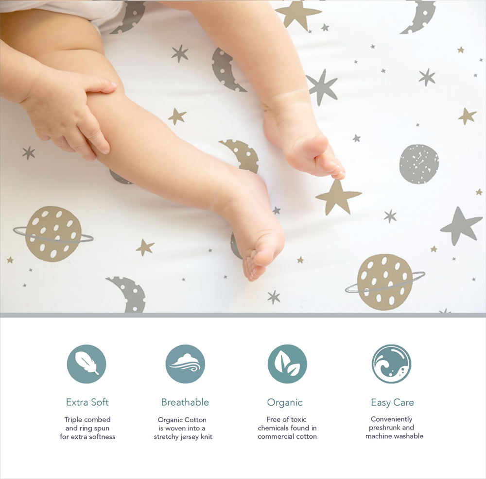 Cambria Baby machine-washable fabric ready for quick cleanup after use
