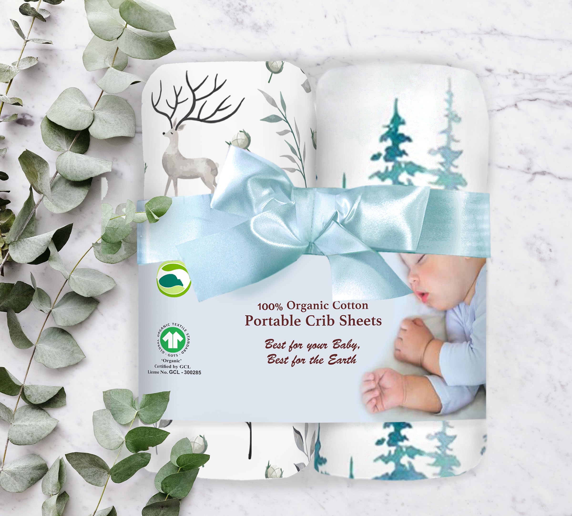 Cambria Baby machine-washable sheets offer quick cleanup after spills