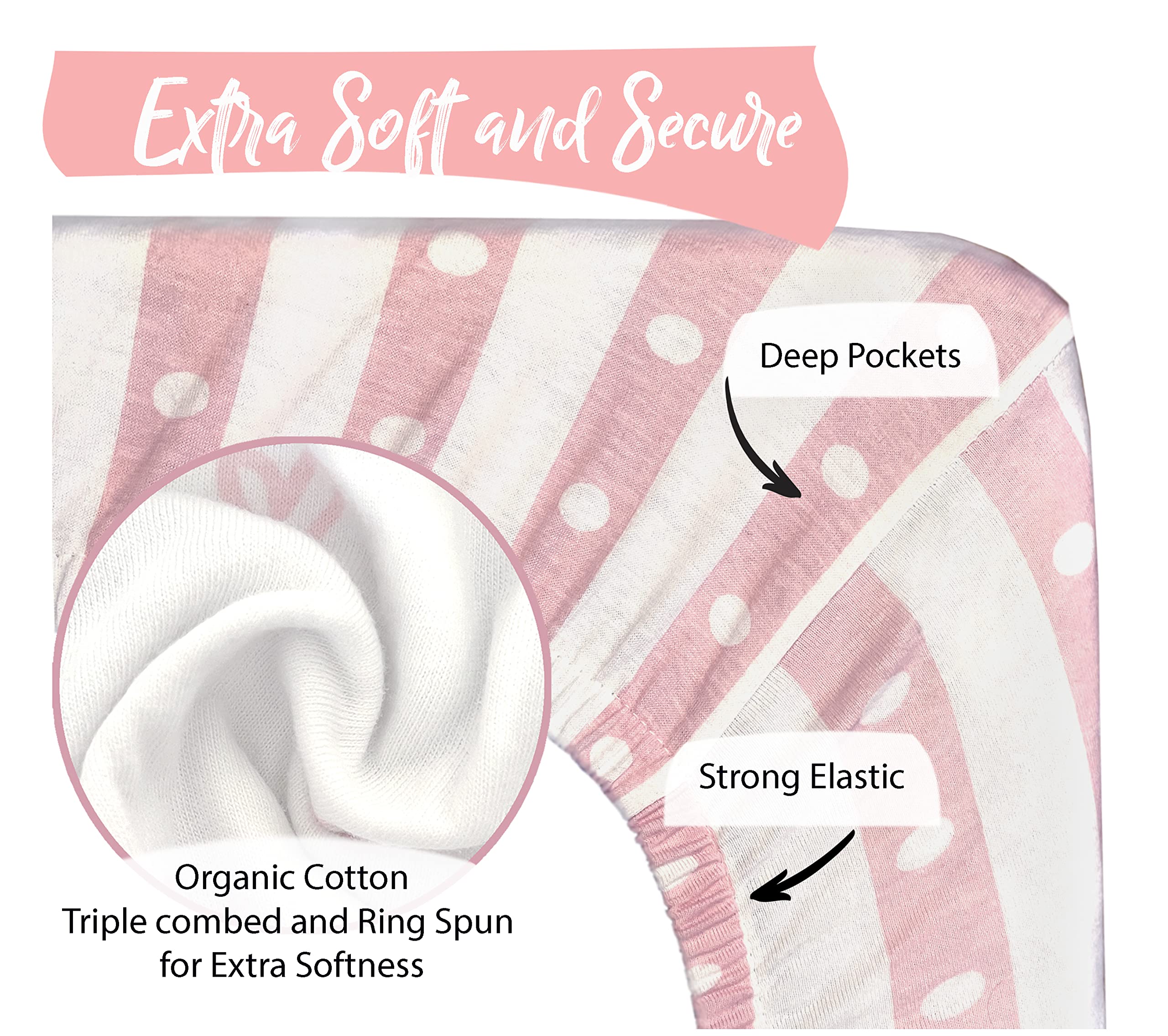 Cambria Baby made-in-India tag highlights ethical production and durable fabric.
