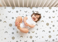Cambria Baby organic cotton jersey weave highlights soft breathable fabric