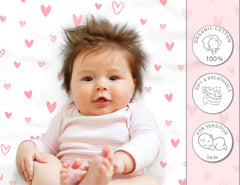 Cambria Baby organic cotton sheets showcase soft jersey knit for baby comfort.