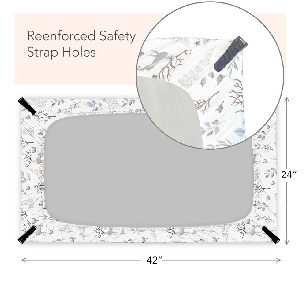 Cambria Baby travel crib fit 22-26 x 40-44 inches for portable setups