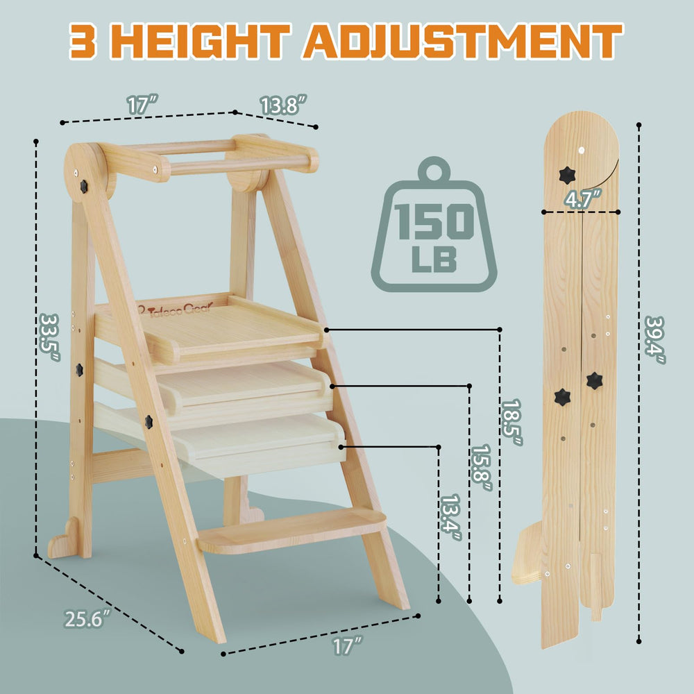 CaMecequter collapsible tower folded flat for easy storage