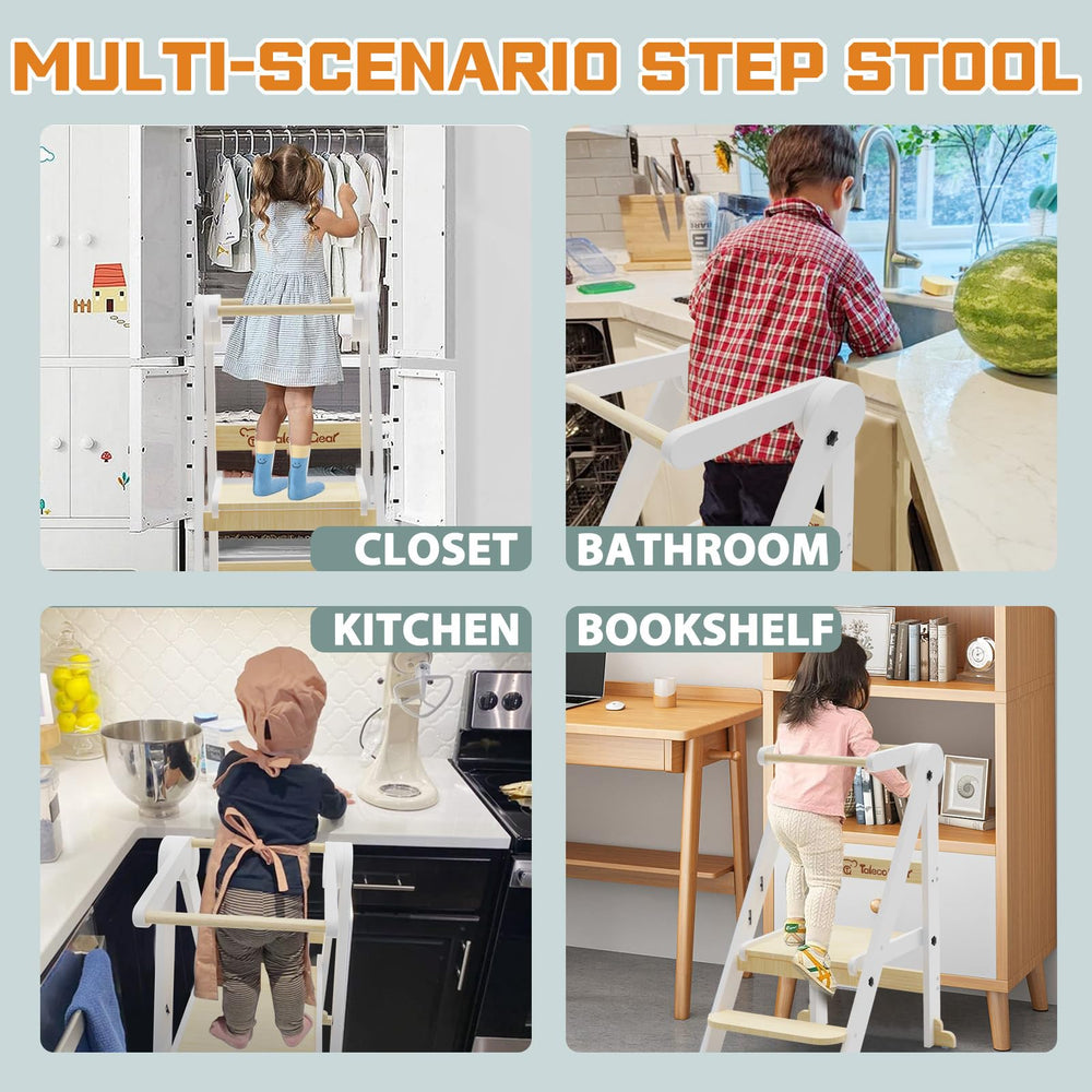 CaMecequter Taleco Gear toddler stool three height levels support growing children