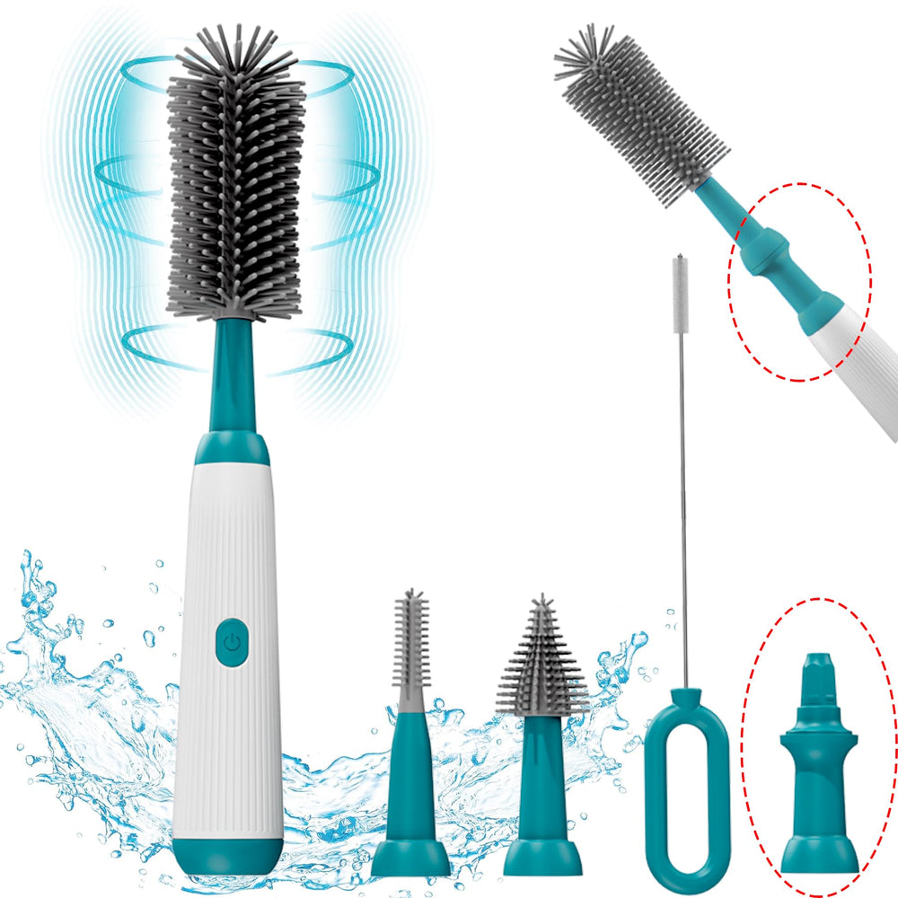 Camelcell ip65 waterproof bottle cleaner in use near a sink.