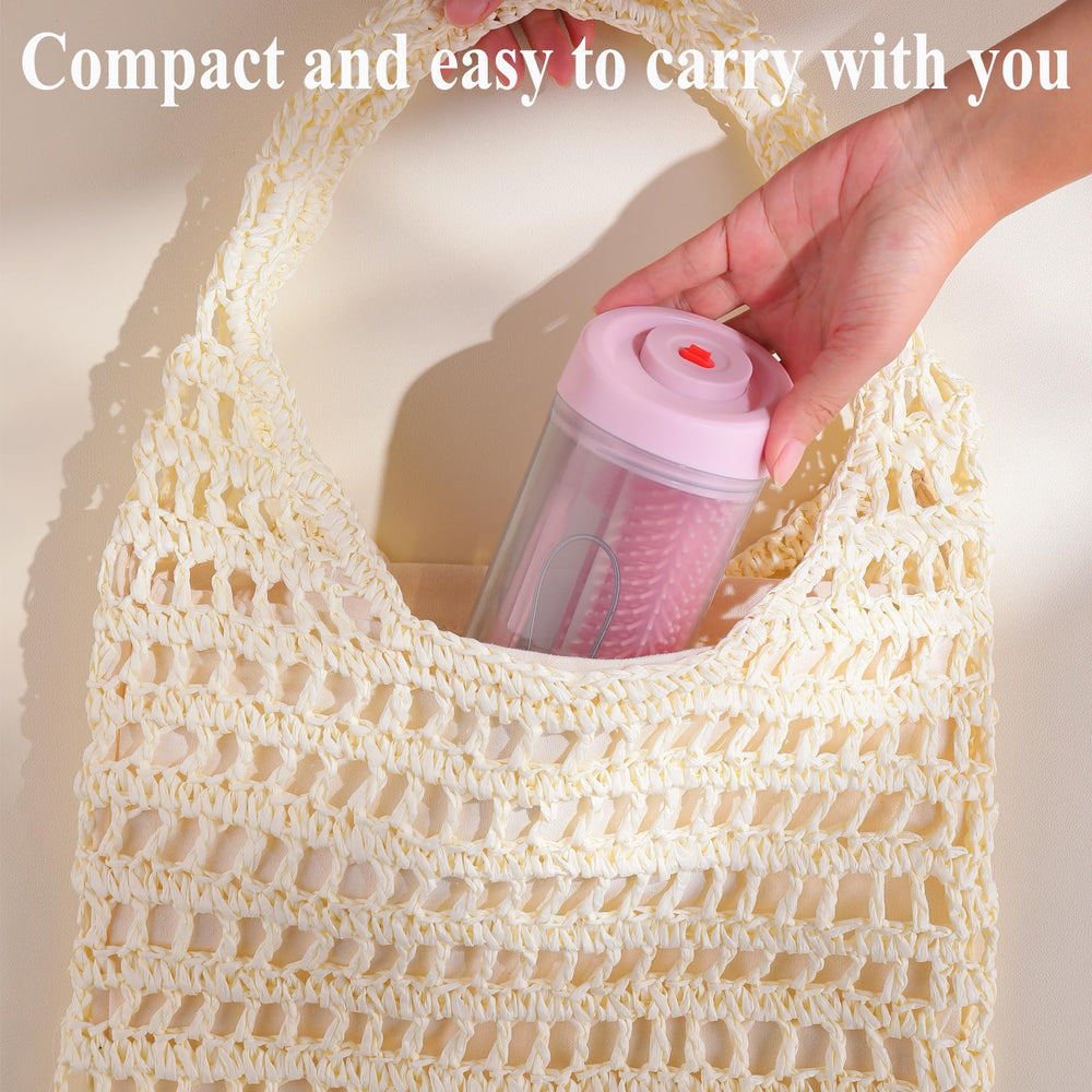 CAMELCELL nipple brush detail demonstrating precise cleaning of nipple interiors.