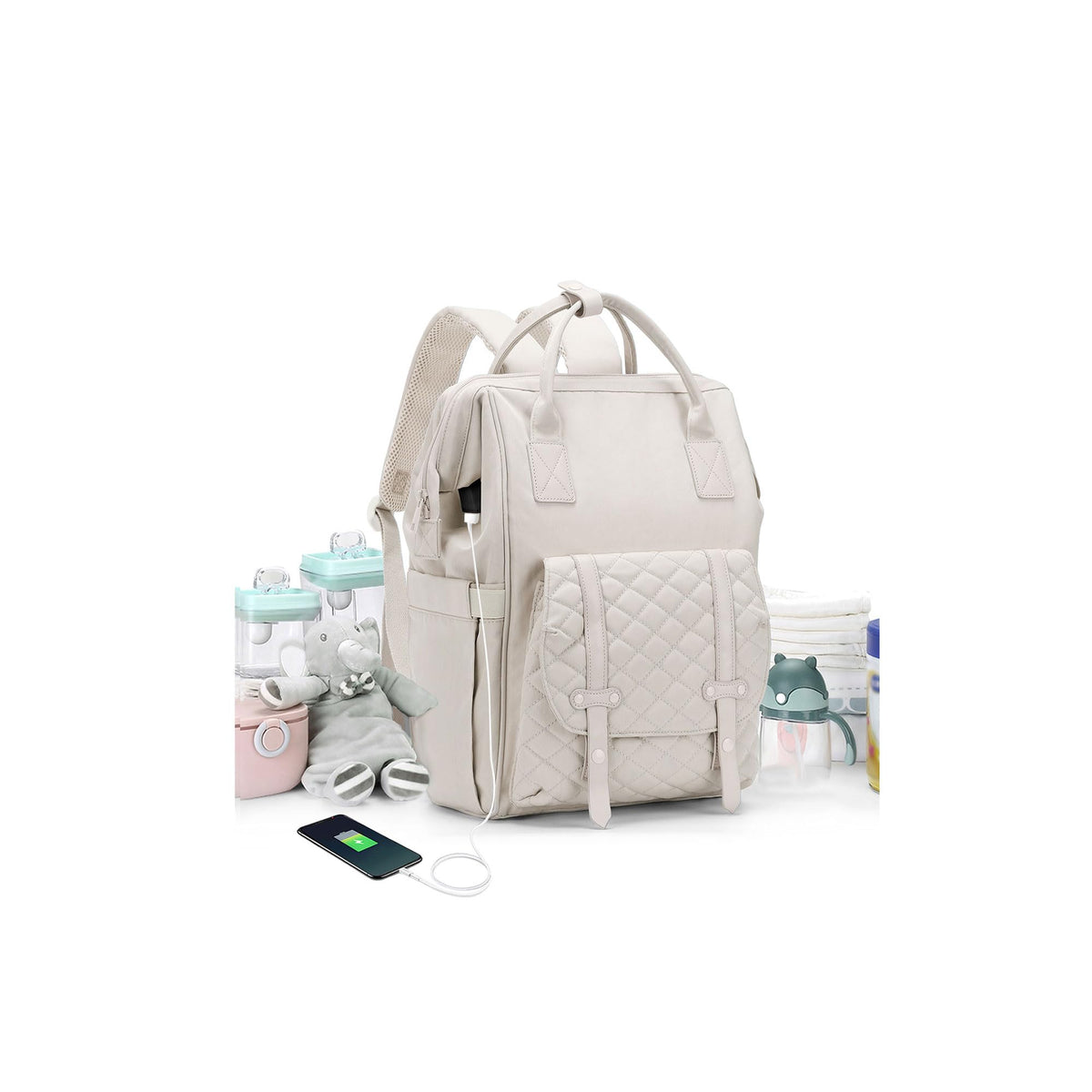 Camillemma diaper backpack large capacity keeps essentials organized on the go.