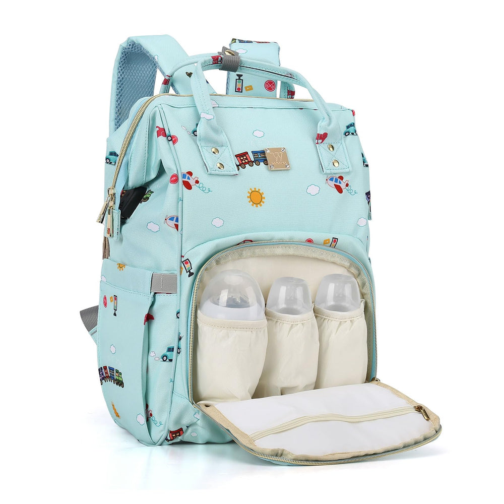 CAMILLEMMA diaper bag backpack multi-carrying-options suit travel and daily use.