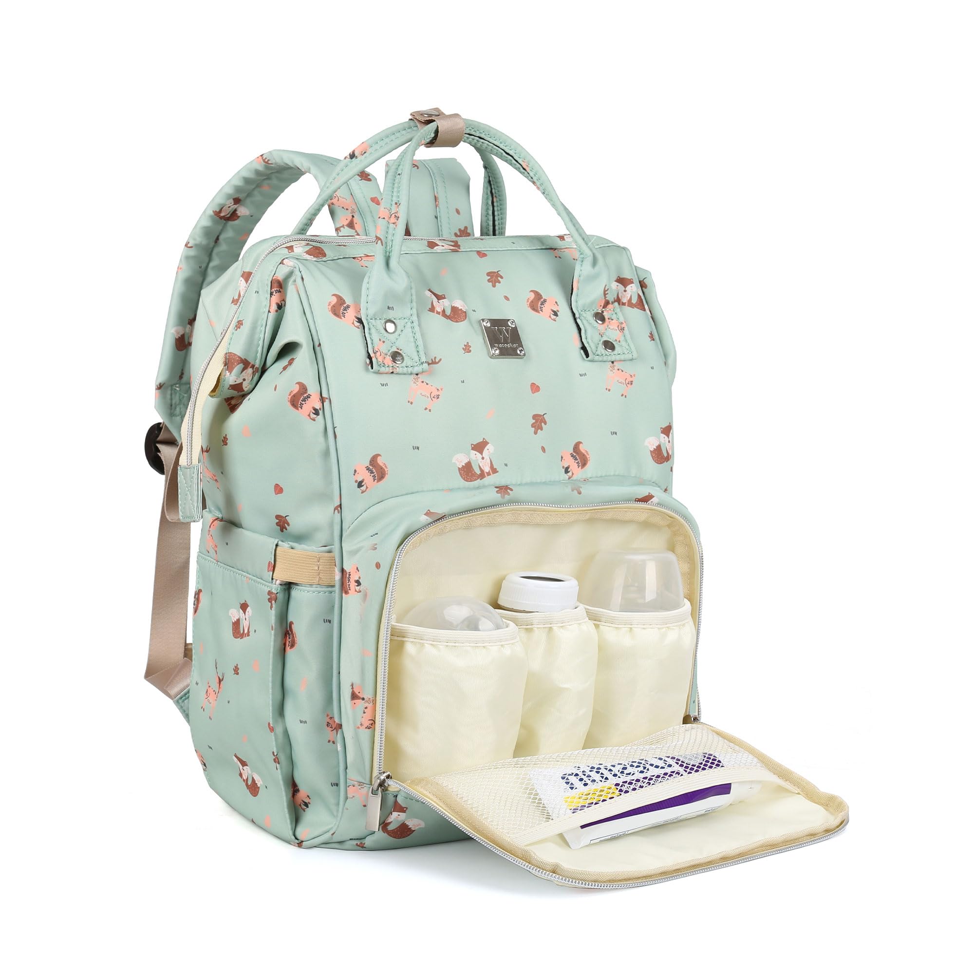 CAMILLEMMA Diaper Bag dimensions 26x20x40 cm fit everyday baby gear.