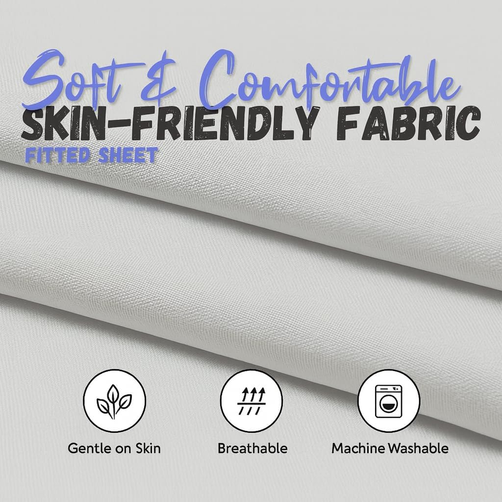 Elastic loops on Camp County Beyond sheet secure fit on busy toddler cots
