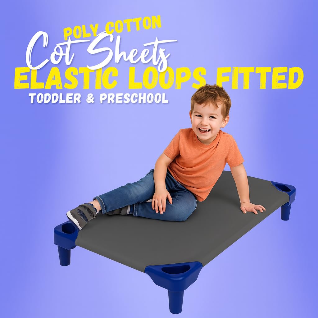 Camp County Beyond pack of 4 cot sheets ready for daycare rotations