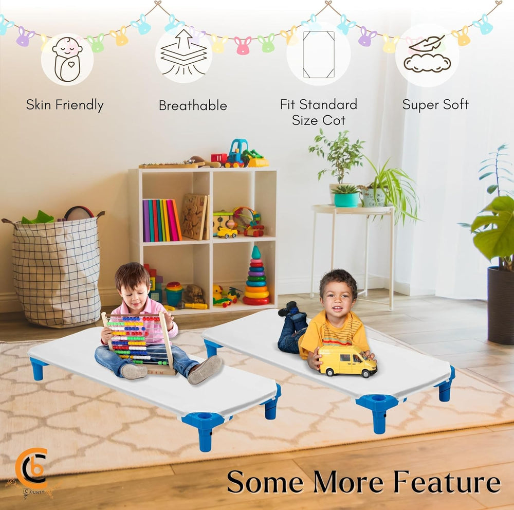 Camp County Beyond cot sheets simplify routine care with easy laundering and quick drying.