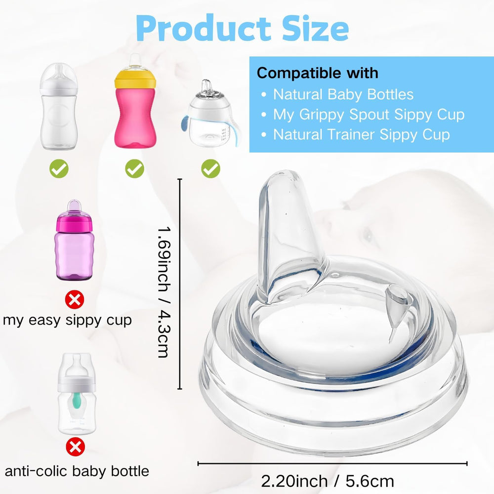 CAMTOVGCA spout for My Grippy Spout; soft silicone for comfy transitions.