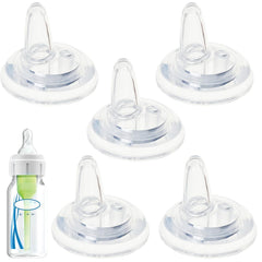 CAMTOVGCA sippy spout nipples for Dr. Brown's narrow bottle provide a secure, smooth sipping experience.