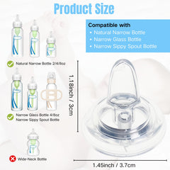 CAMTOVGCA sippy spout nipples fit the sippy cup bottle for easy transition.