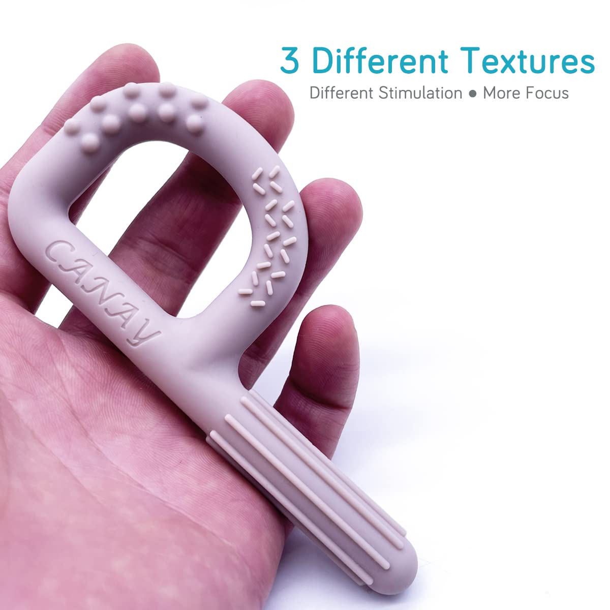 CANAY chew sticks building-block front supports visual engagement and easy grip