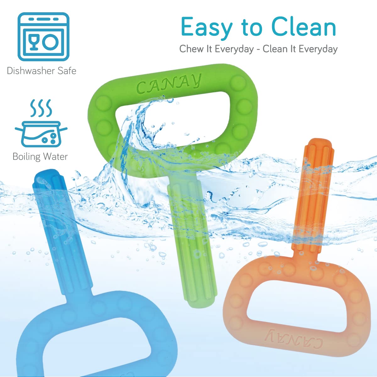 Person holding CANAY chew sticks demonstrates portable sensory tool for calm.