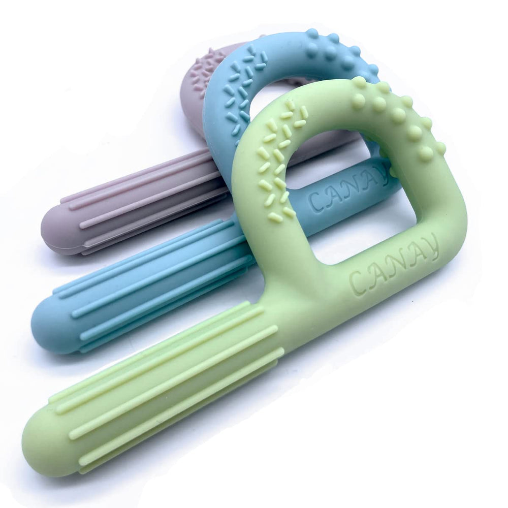 CANAY hand-held sensory chew toy texture bumps supports calming focus during tasks