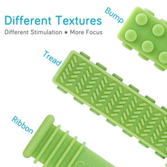CANAY Xtra Tough Chew Bricks textures bumps for tactile exploration and focus.
