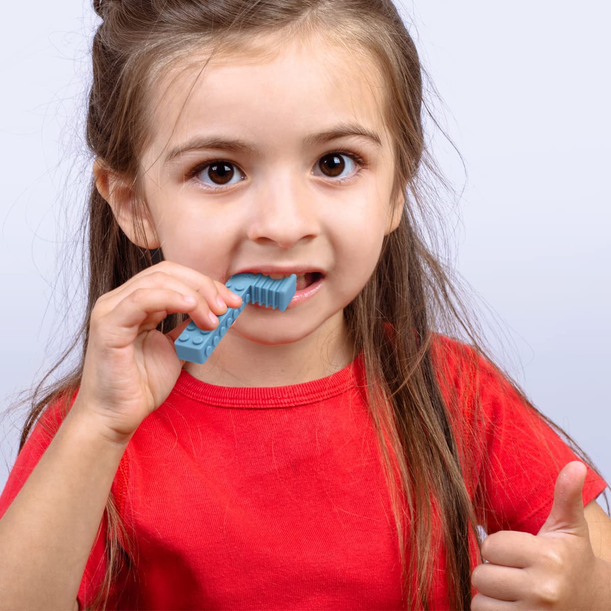 CANAY Xtra Tough Sensory Chew Bricks smooth surface is ideal for gentle oral motor practice