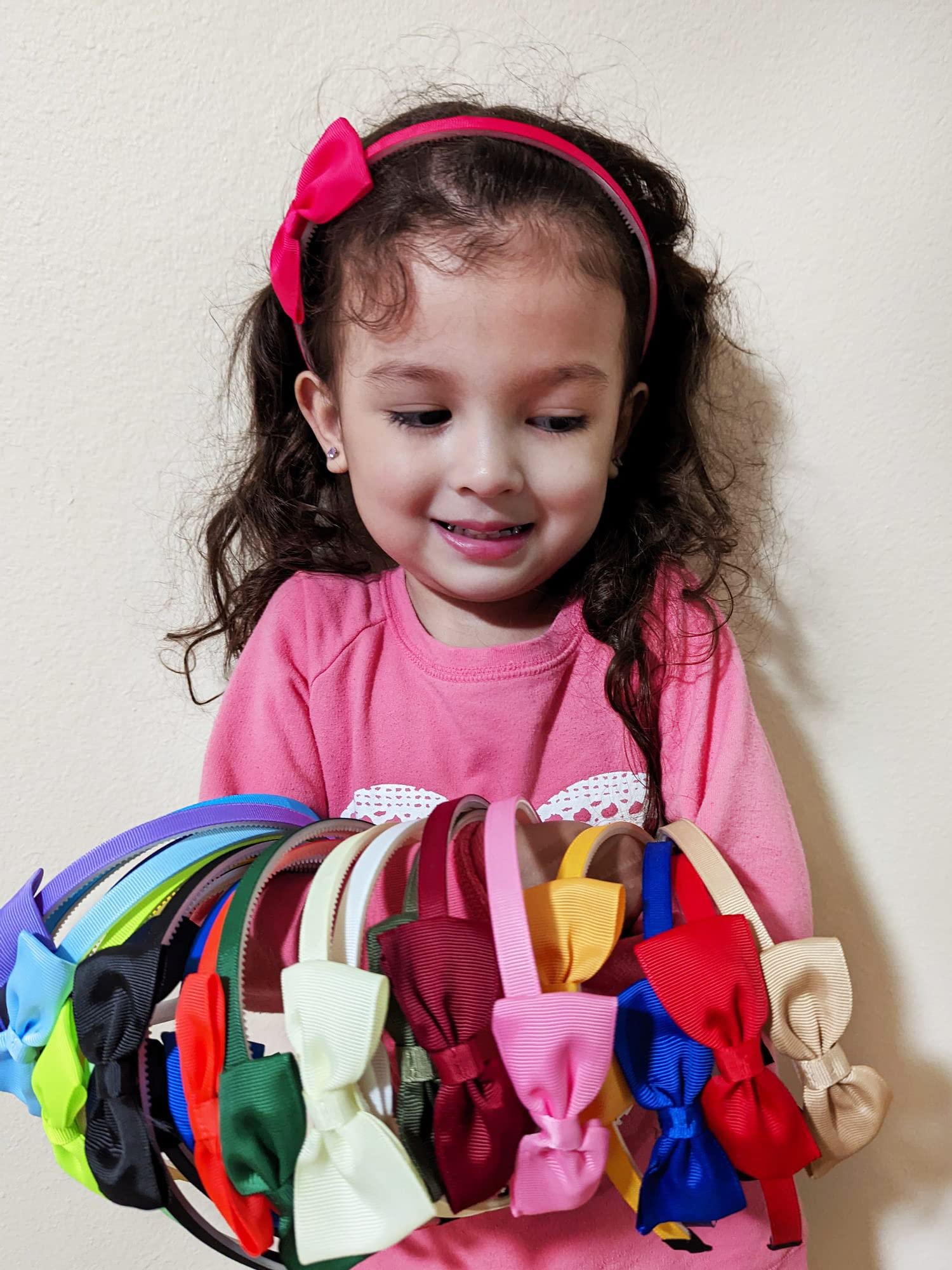Candygirl bows headbands match outfits for daily wear, parties, and school