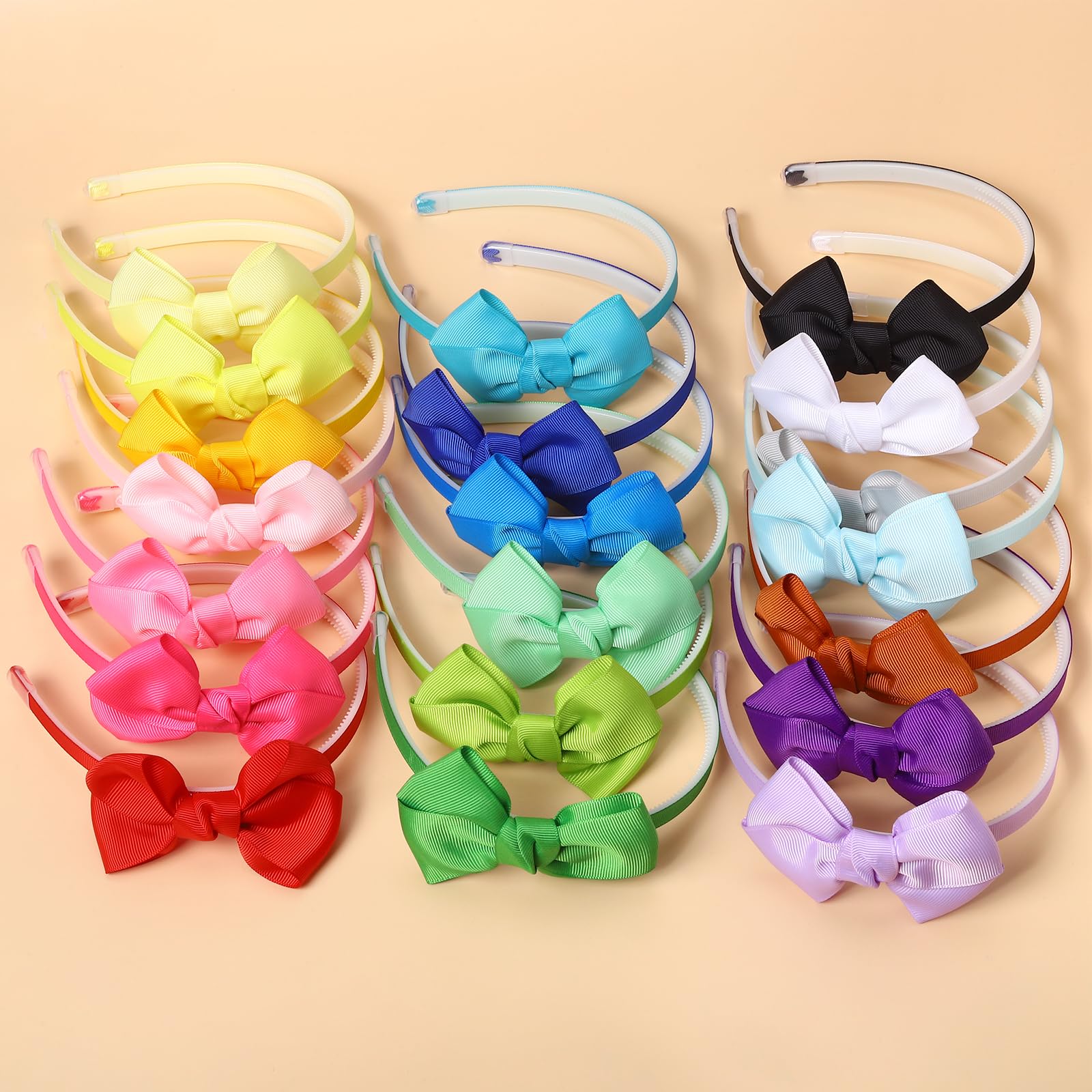 Candygirl Headband Bow closeup—texture-rich ribbon for soft, comfortable wear.