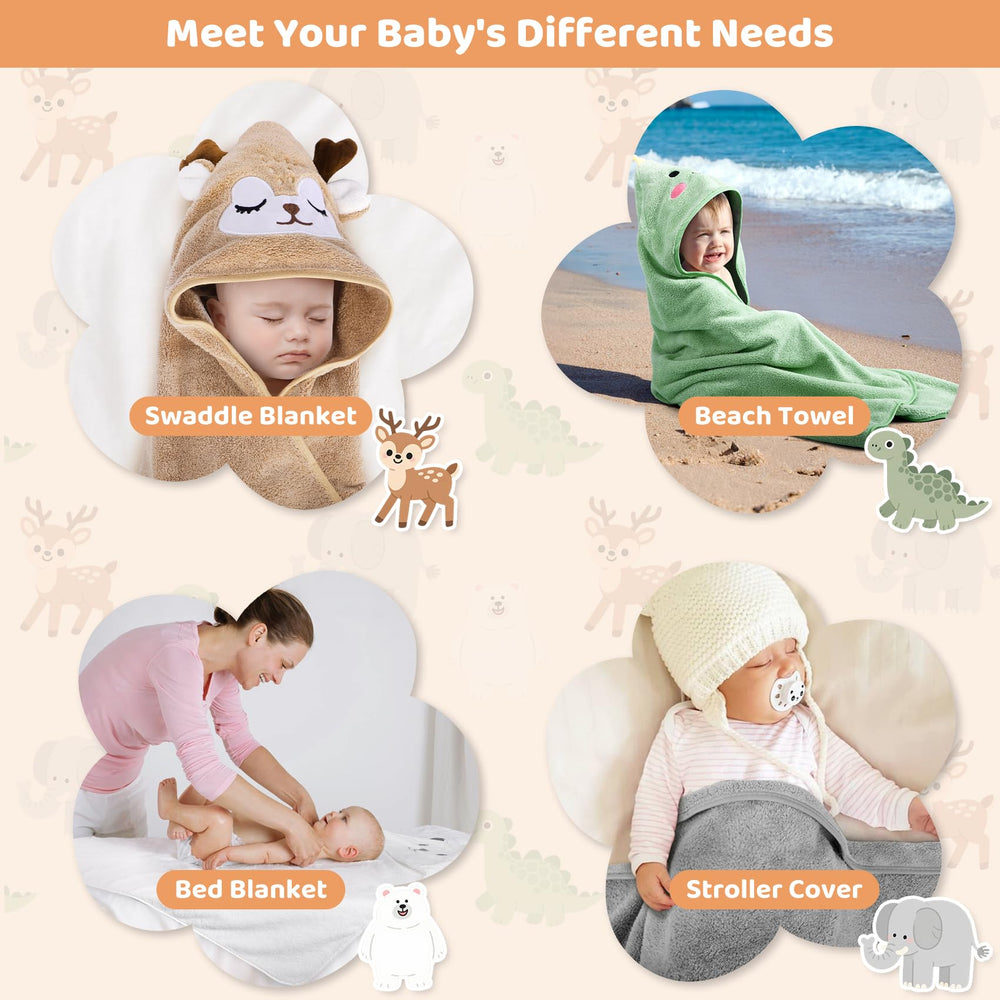 CandyHome baby towel use after bath for warmth and snuggles.