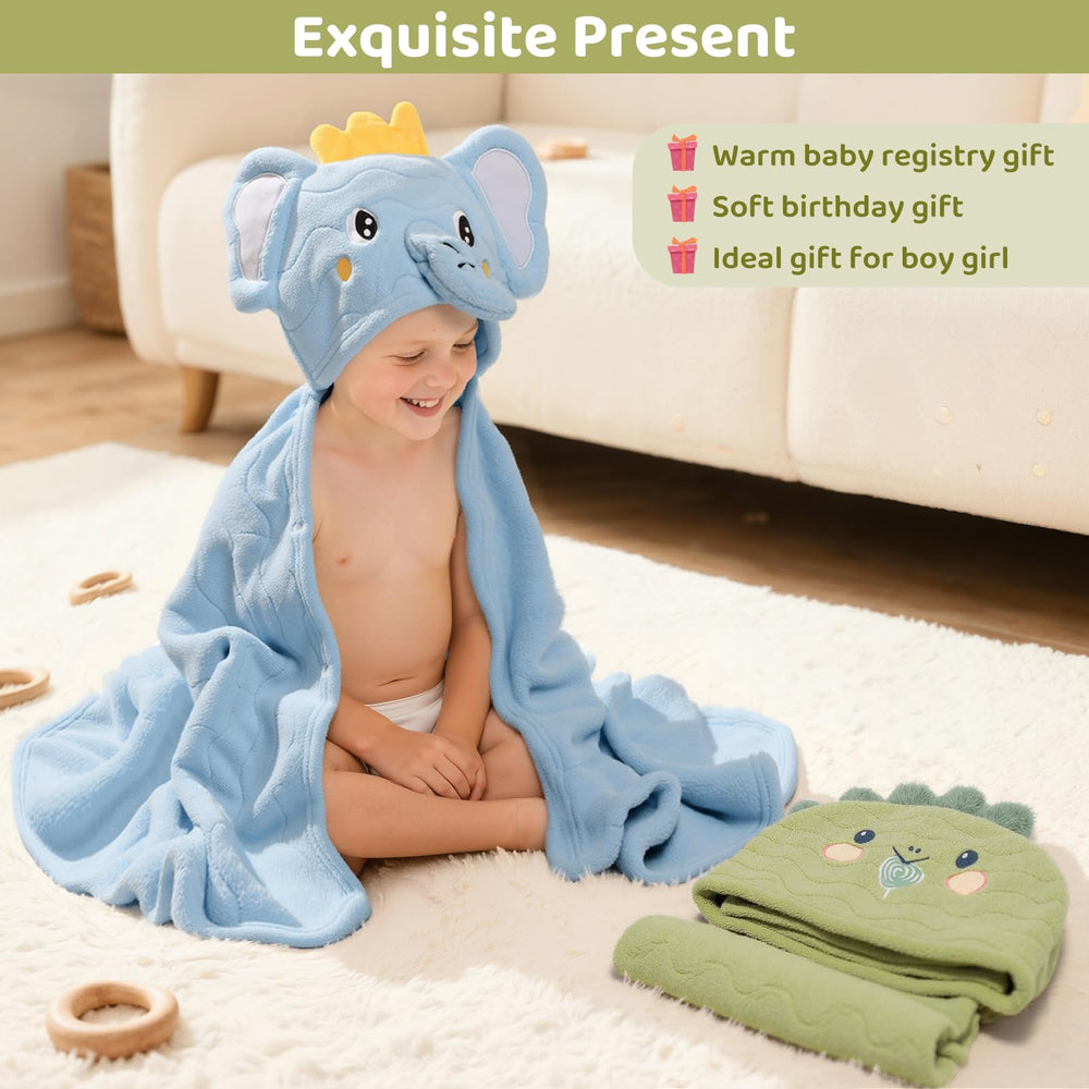CandyHome baby towel warmth retention helps baby settle after bath