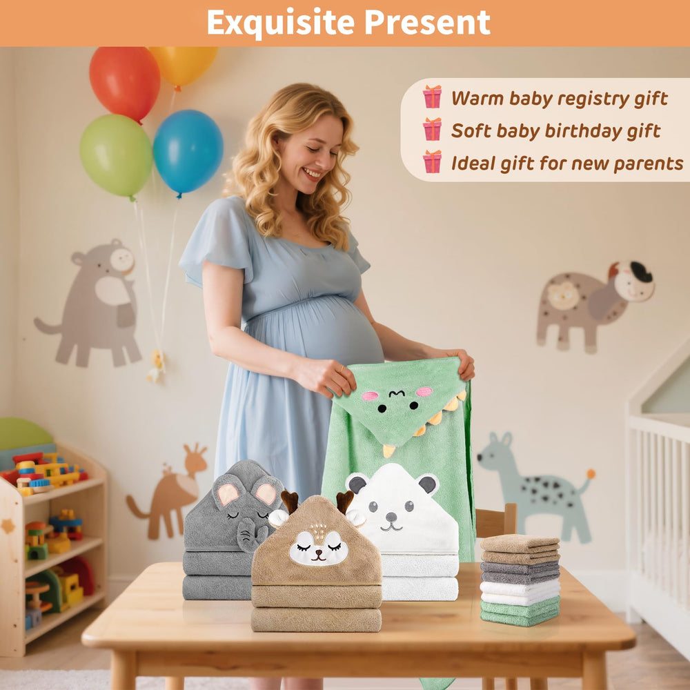 CandyHome baby washcloths 10x10 inch for gentle daily cleansing.