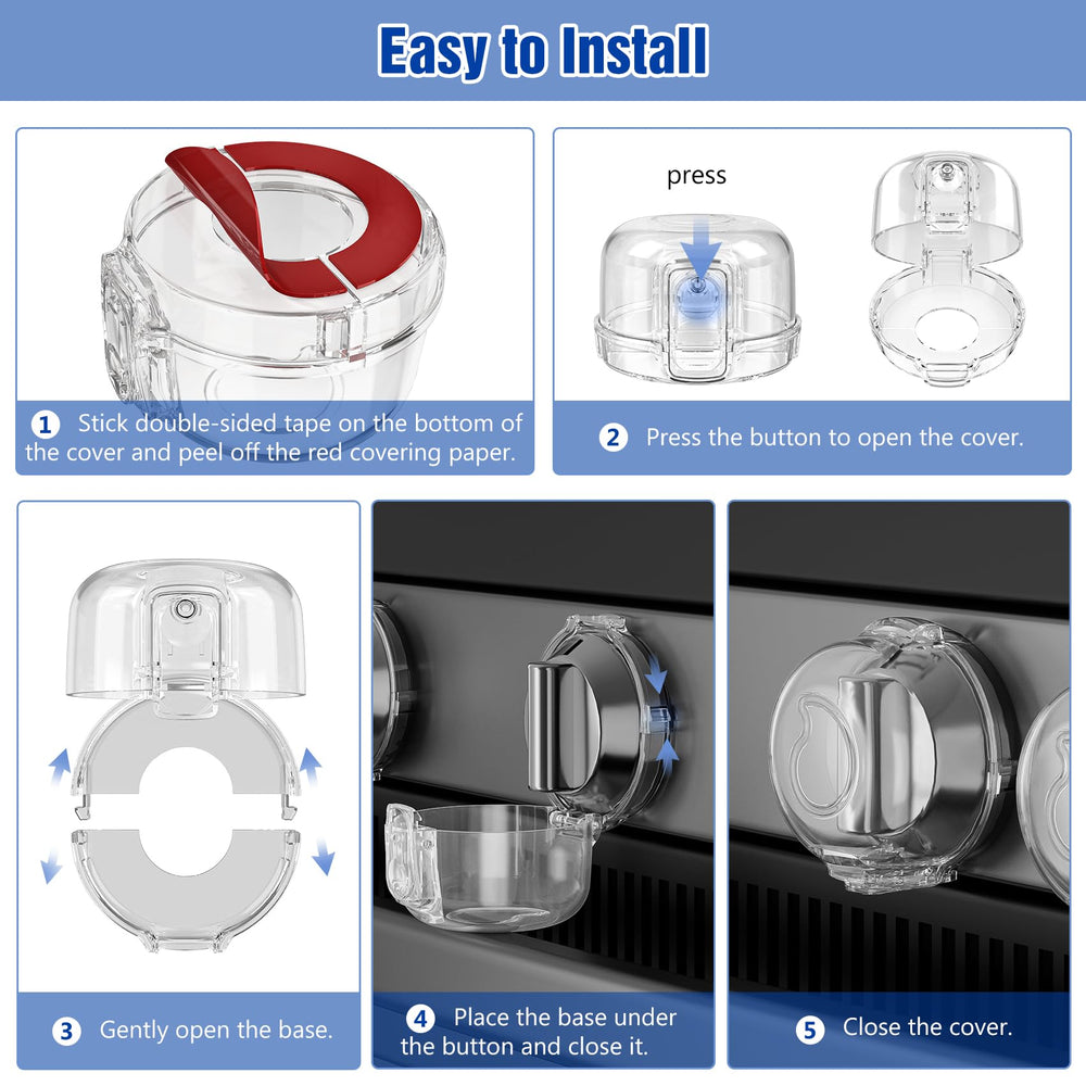 CandyHome easy-install knob covers with residue-free adhesive for a quick safety upgrade