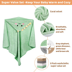 CandyHome hooded towel deer provides soft warmth for toddlers.