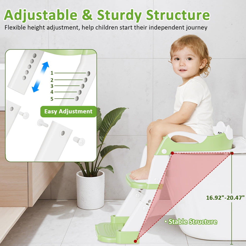 CandyHome Potty Training Seat green soft cushion for skin-friendly comfort