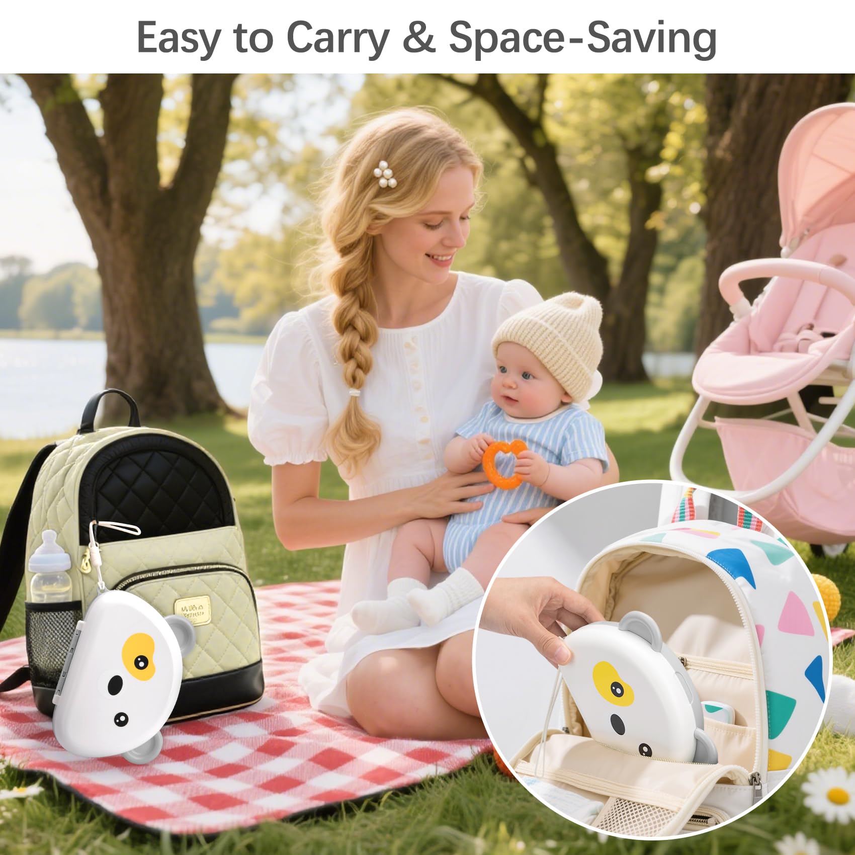 CandyHome soap dispenser in use reduces mess during bottle cleaning.