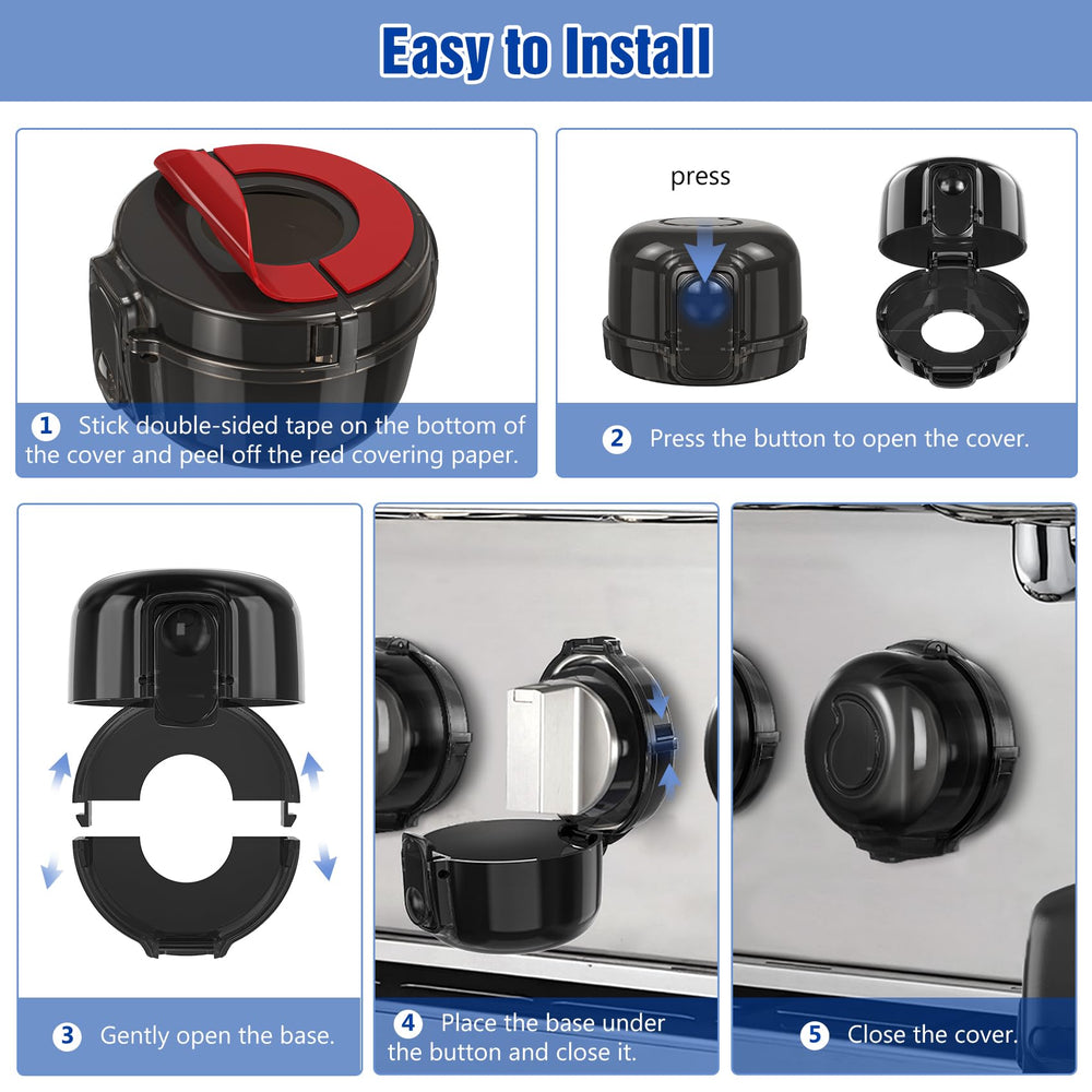 CandyHome black pack on a glossy stove for a sleek look