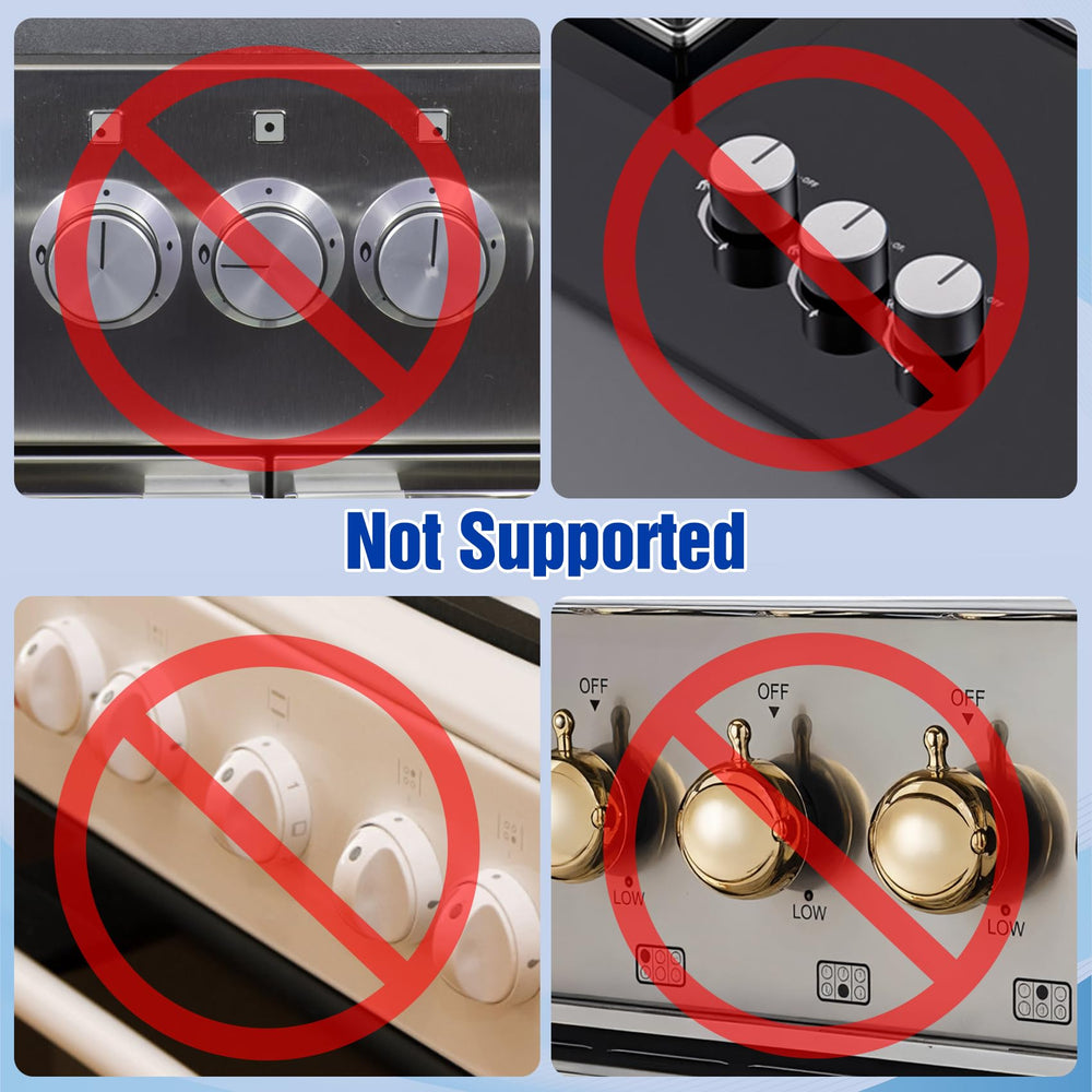 CandyHome universal-size stove knob covers fit most modern stoves for versatility